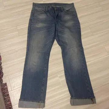 90s 스트레이트 데님 라이트 블루