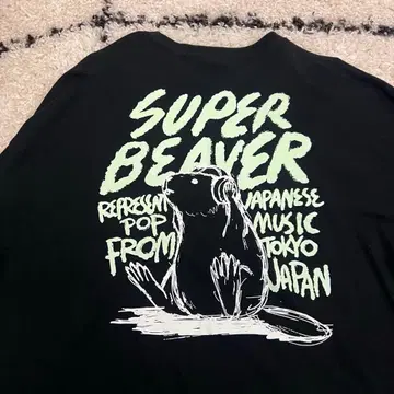[ SUPER BEAVER ] 롱티 BIG 사이즈 축광 타입 L