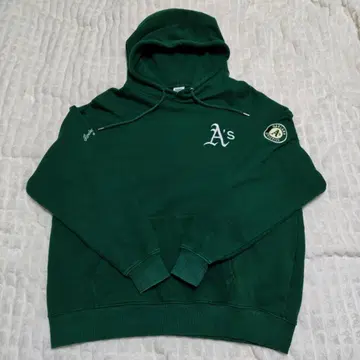 NEW ERA 오클랜드 애슬레틱스 후드 부착 후드티 L 사이즈