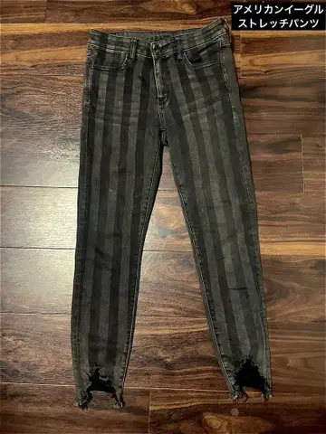 AMERICAN EAGLE 스트라이프 스키니 데님 W26 상당 Short