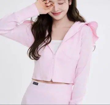 JILTU 베이비 프릴 후드티 베이비 핑크 후드티