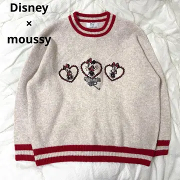 moussy 디즈니 KNIT MINNIE 니트 미니