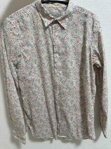 Paul Smith 꽃무늬 긴팔 셔츠 M 사이즈