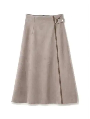 페이크 스웨이드 플레어 스커트 N. Natural Beauty Basic