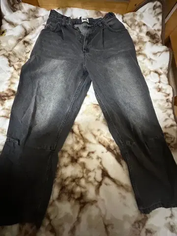 9090 다크 그레이 와이드 팬츠