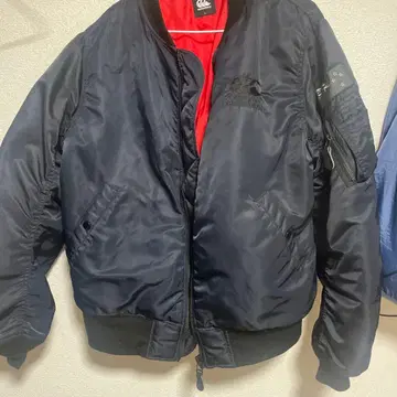 CANterbury MA-1 자켓 네이비 두툼 레어