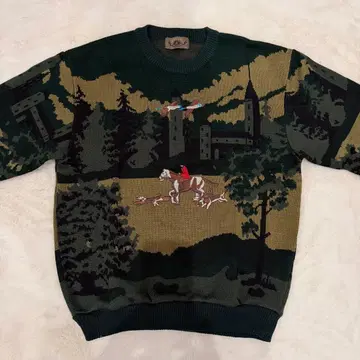 빈티지 스웨터 90s 아테네 레트로 구하기 어려움 료부 카르마 착용