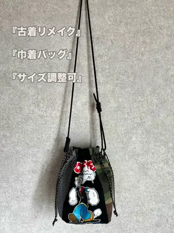 구제 의류 리메이크 숄더 백 여성 빈티지 구제 의류 남자 업사이클