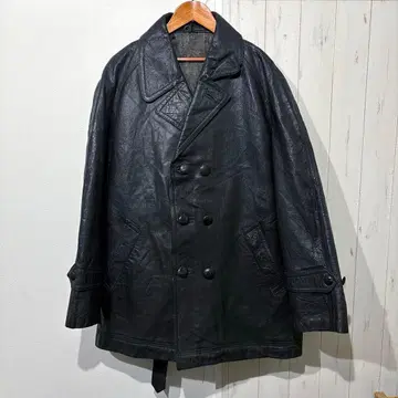 배송비 포함! 빈티지 구제 의류 가죽 코트 사이즈 불명