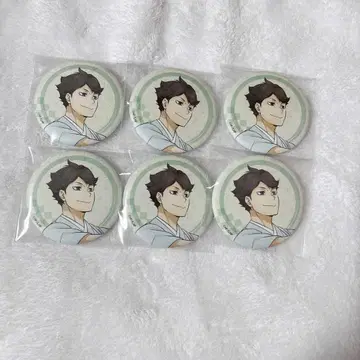 하이큐!! 신춘의 정점 캔뱃지 오이카와 토오루 6개