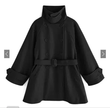 벨트 포함 멀티 Way 페이크 울 코트 [fo1762] 블랙 F