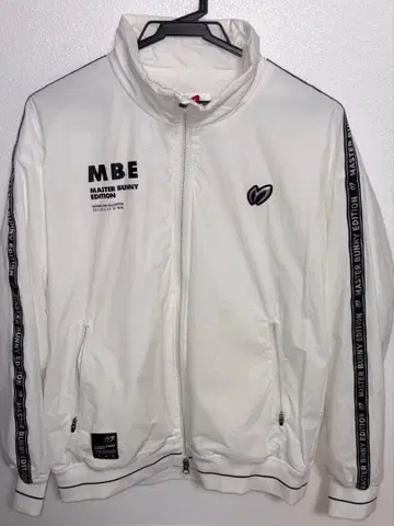 MASTER BUNNY 나일론 블루종 화이트 사이즈 4