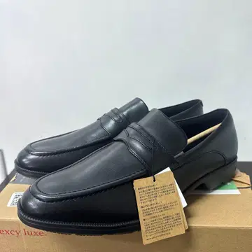 텍시 럭스 비즈니스 슈즈 천연 가죽 TU-7775 블랙