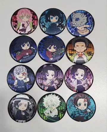 귀멸의 칼날 천 캔뱃지 묶음 판매 기둥 포함 세트