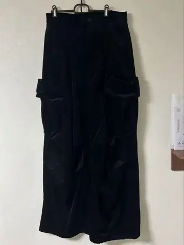 신야 코즈카 와이드 팬츠 코듀로이 카고 페인터