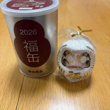 무인양품 2026 복주머니 길운 달마 1호 화이트 군마현 다카사키시