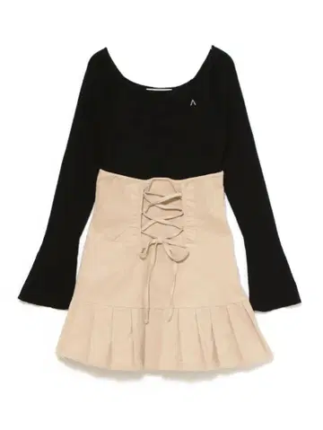 andmary High waist velour mini dress