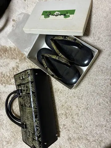 일본 의류용 조리 꽃무늬 하나오 백