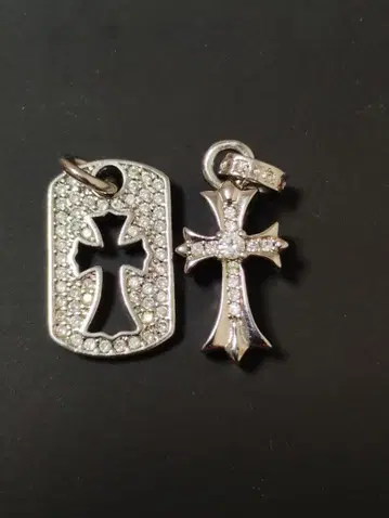 크로스 디자인 펜던트 2개 세트