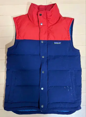 파타고니아 patagonia 다운 베스트 XS 빨간색/파랑