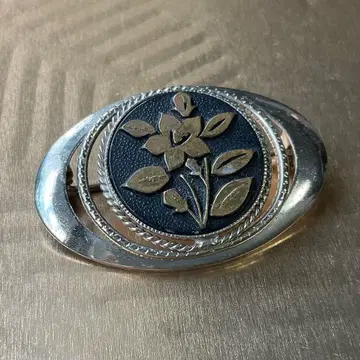 앤티크 브로치 레트로 실버 블랙 노르딕