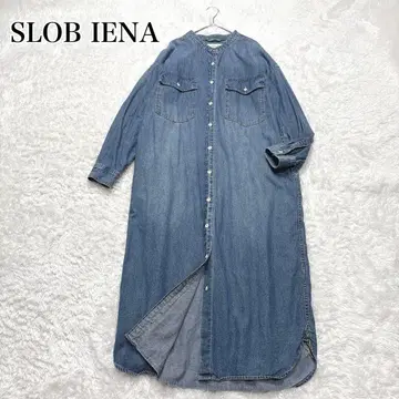 SLOB IENA Le Denim 데님 셔츠 원피스 밴드 카라