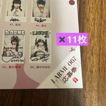 LARME 067 폴라로이드 응모권 11장 세트