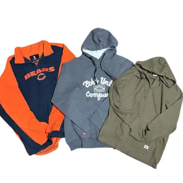 묶음 판매 남성용 후드티 하프 지퍼 사이즈 브랜드 믹스 구제 의류