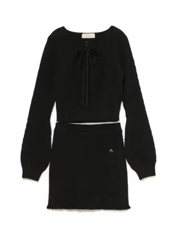 andmary Emma ribbon set up black