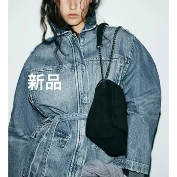 완판템 ZARA 가죽 숄더백 택 포함 새상품 블랙