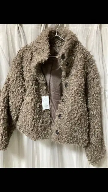 베이지 보아 자켓 프리 사이즈