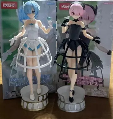 리제로 피규어 [ROUND1 한정판] 2개 세트 [선착순]