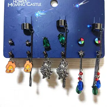 하울의 움직이는 성 귀걸이 이어커프 스튜디오 지브리