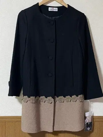 [택 포함 새상품] 갤러리 비스콘티 투톤 코트 사이즈 3