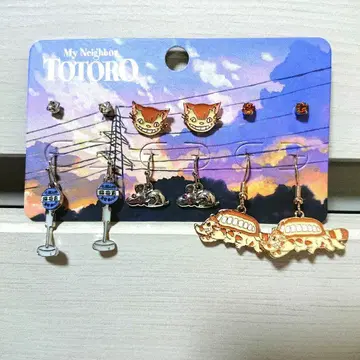 이웃집 토토로 네코버스 귀걸이 3 스튜디오 지브리