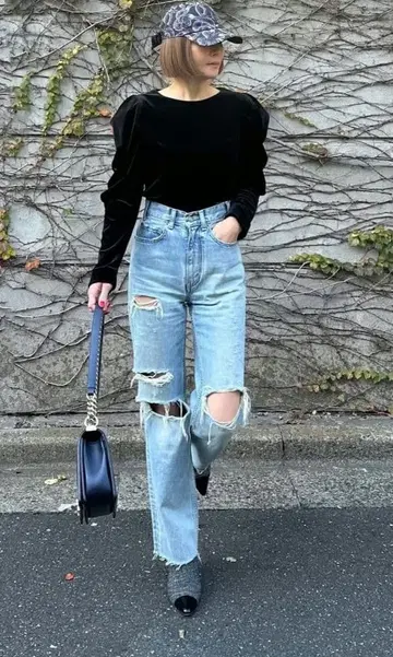 미사용 새상품! Cygne 시뉴 벨로아 상의 Agathe 0 BLK