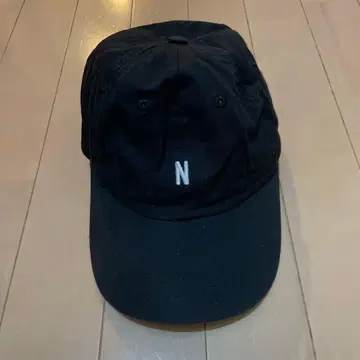 블랙 N 자수 야구 모자