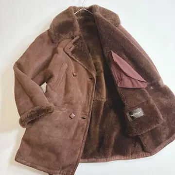 Paul Stuart 리얼 무스탕 코트 셰어링 사이즈 42 XL