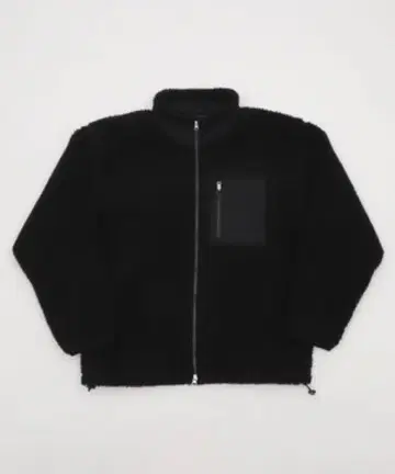 블랙 플리스 자켓 보아 자켓 스트릿 아우터 남성용 K-스타일