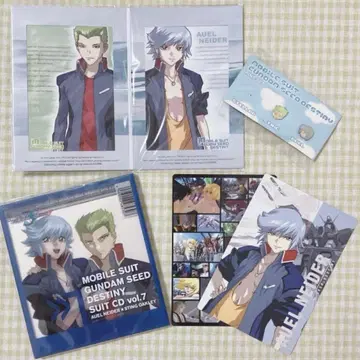 건담 SEED DESTINY CD Vol.7 엽서 핀 배지