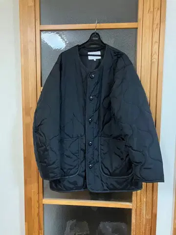 유나이티드 애로우즈 퀼팅 자켓 블랙 컬러