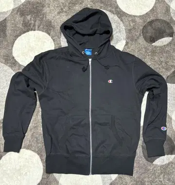 새상품급 Champion 블랙 풀 집업 후드티 L