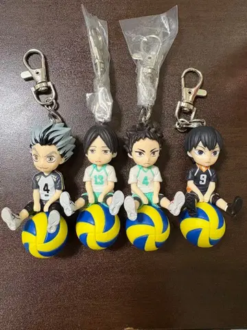 배구 캐릭터 키링 4개 세트