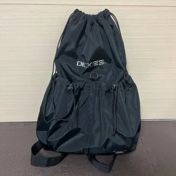 DICKIES 블랙 드로우 스트링 백팩