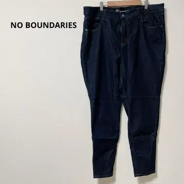 새상품급 NO BOUNDARIES 다크 블루 스트레이트 데님