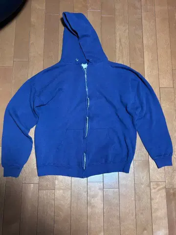 YKK 외날 알루미늄 풀 집업 후드티 L 사이즈 70s