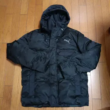 푸마 카모플라쥬 다운 자켓 블랙 XL 새상품급