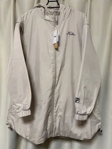 Fila 베이지 점퍼 후드 부착