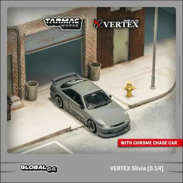 1/64 tarmac works 닛산 VERTEX 실비아 S14 그레이