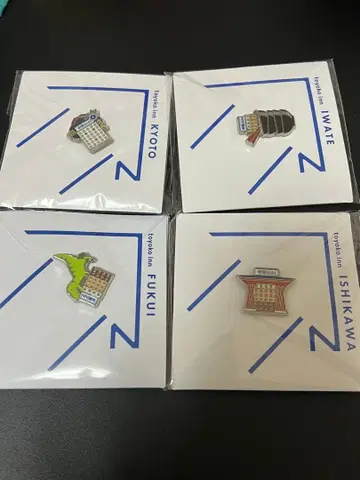 토요코인 핀 배지 4개 세트